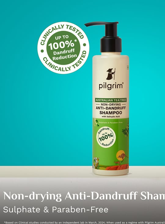 PILGRIM Australian Tea Tree Non-Drying Anti-Dandruff Shampoo - 200ml