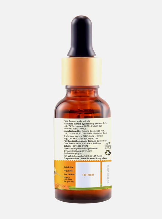 PILGRIM 10 Percent Vitamin C Face Serum - 30ml
