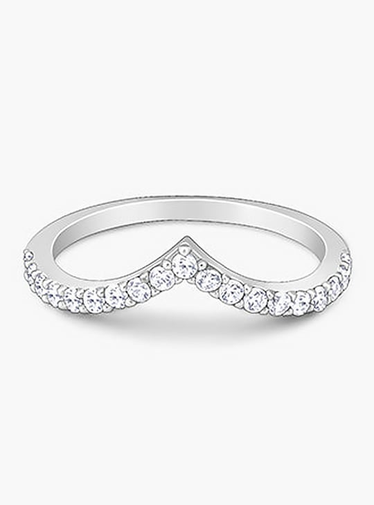 GIVA Embellished Sterling Silver Ring