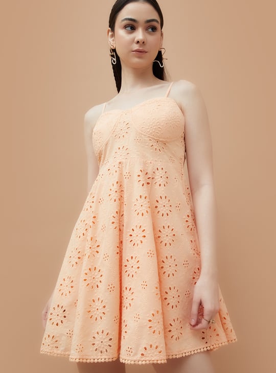 GINGER Schiffli A-Line Dress
