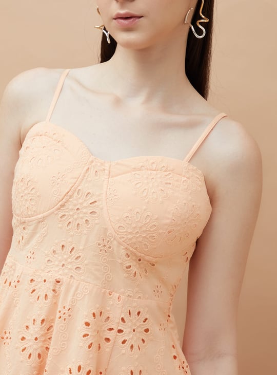 GINGER Schiffli A-Line Dress