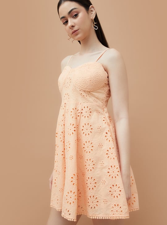 GINGER Schiffli A-Line Dress