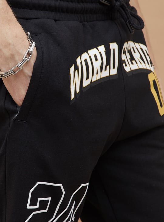 FAME FOREVER Varsity Print Shorts