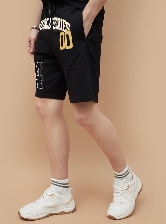 FAME FOREVER Varsity Print Shorts