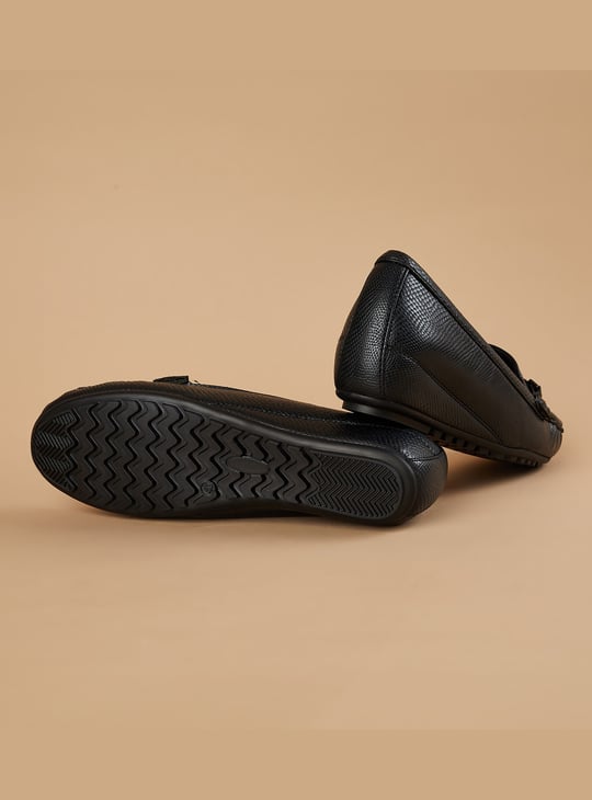 CODE Textured Wedge Loafers