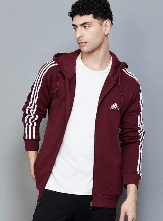 ADIDAS Solid Hooded Sweatshirt
