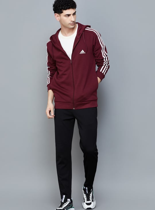 ADIDAS Solid Hooded Sweatshirt