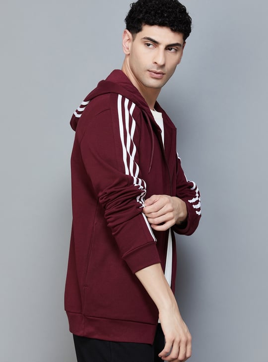 ADIDAS Solid Hooded Sweatshirt