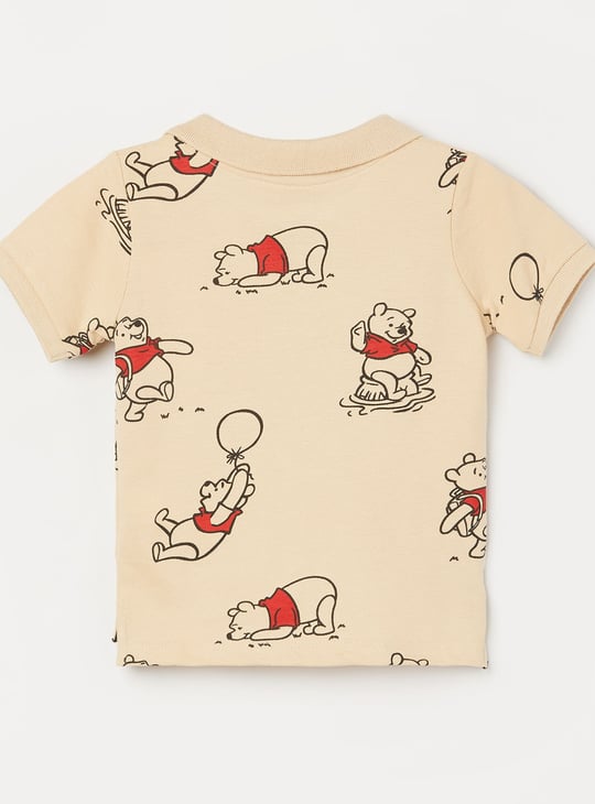 JUNIORS Boys Winnie the Pooh Johnny Collar T-shirt