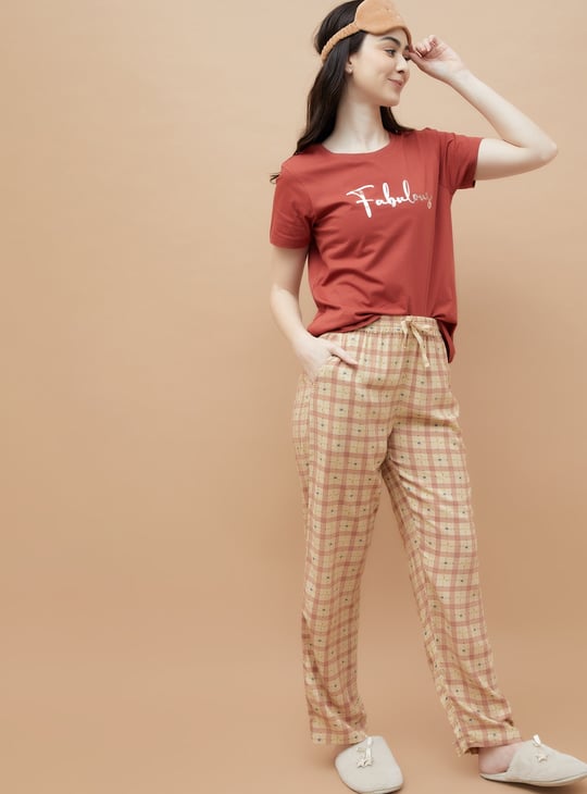 GINGER Checked Lounge Pyjamas