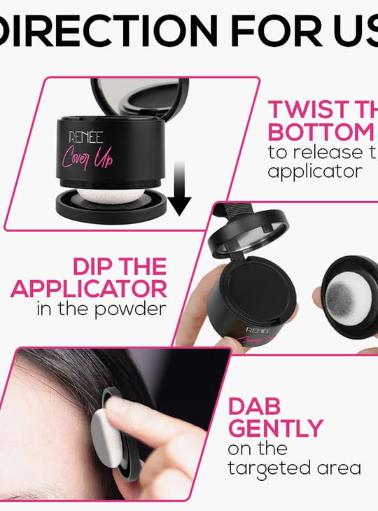 RENEE Cover Up Hair Powder -  Black - 4g
