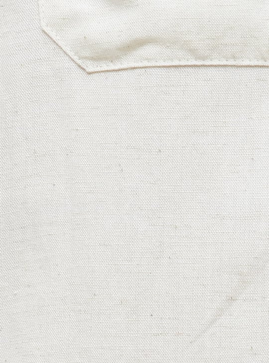 CODE Solid Straight Fit Trousers