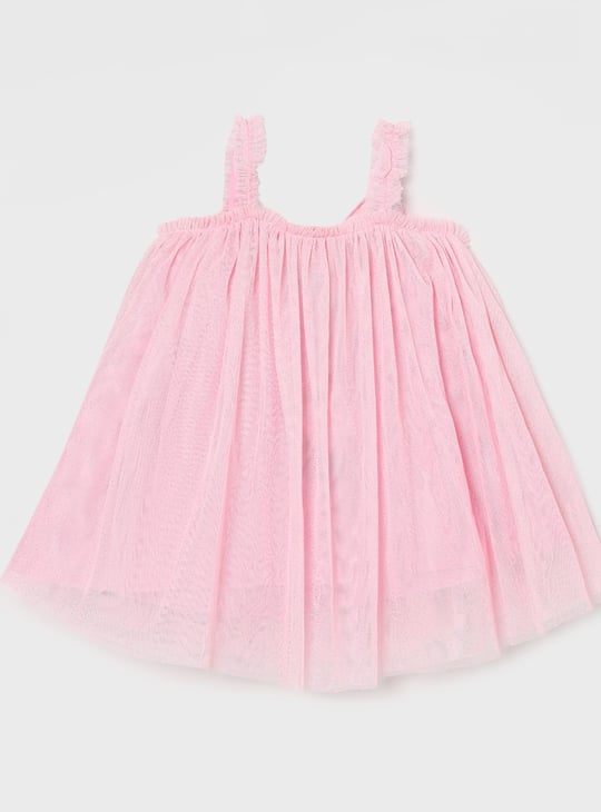 JUNIORS Girls Embellished A-Line Dress
