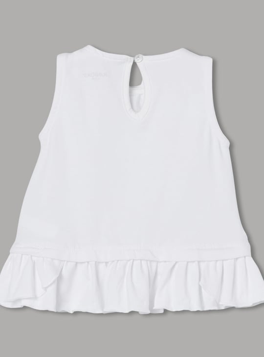 JUNIORS Girls Schiffli Sleeveless Top