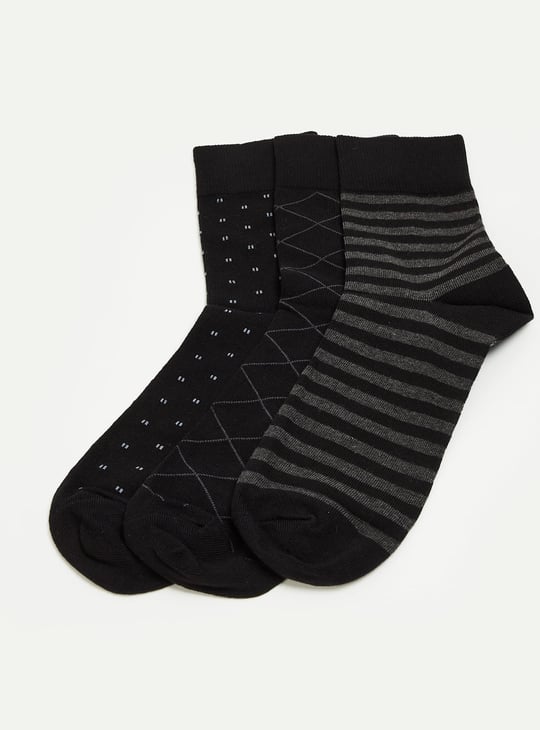 CODE Assorted Crew-Length Socks - Pack of 3