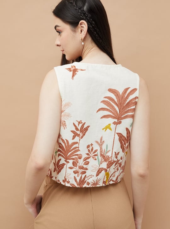 COLOUR ME Printed Vest Top