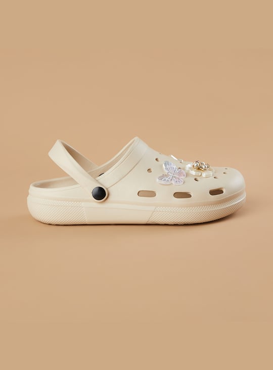 GINGER Charm Detail Clogs