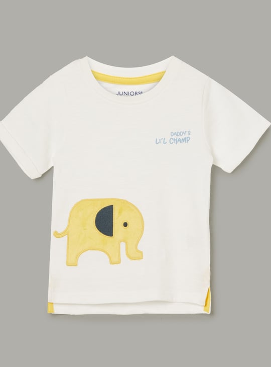 JUNIORS Boys Applique T-shirt with Cargo Shorts