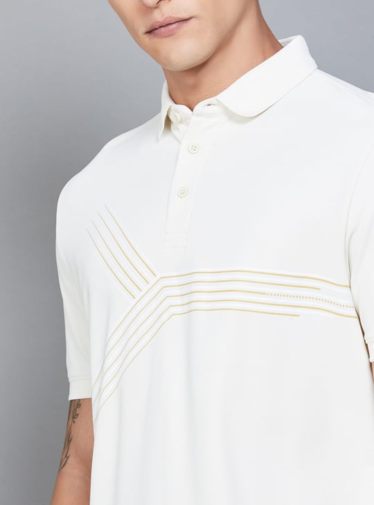 BLACKBERRYS Striped Slim Fit Polo T-shirt