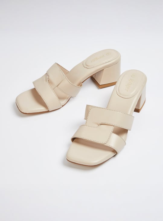GINGER Solid Block Heels