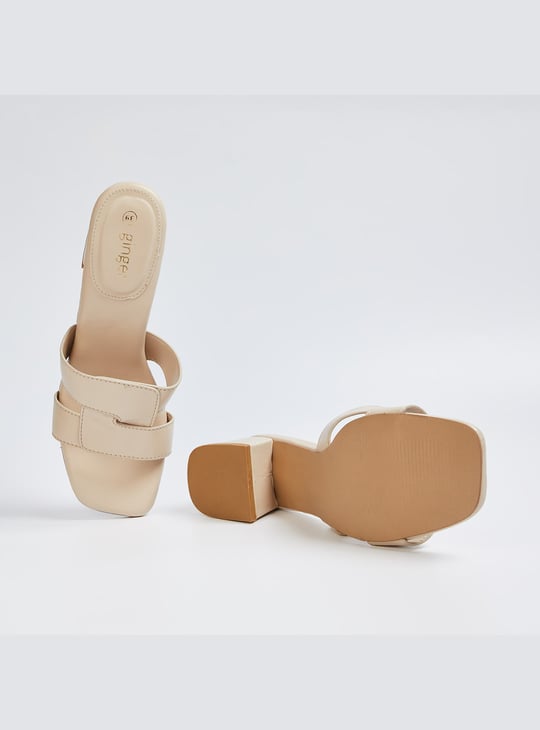 GINGER Solid Block Heels