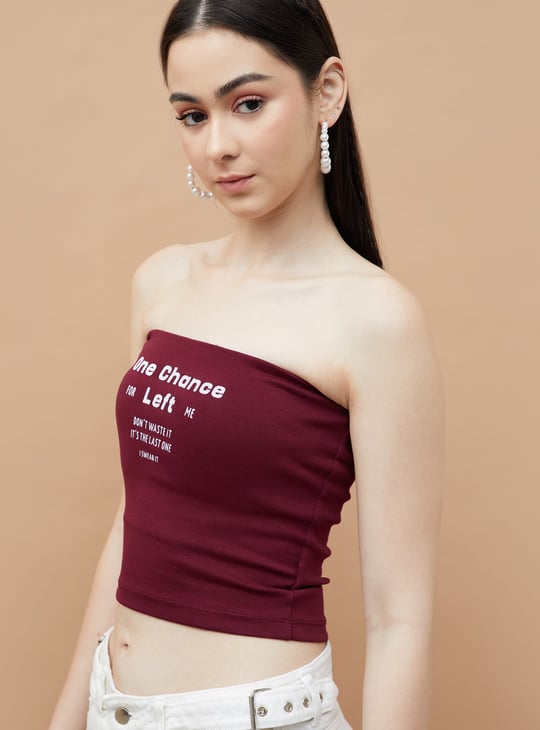 GINGER Printed Tube Top
