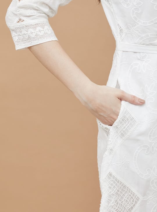COLOUR ME Embroidered Shirt Dress