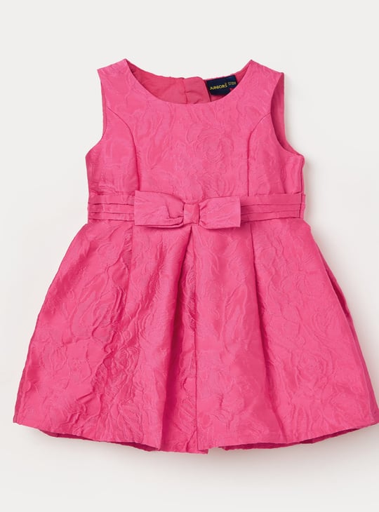 JUNIORS Girls Woven Design Fit and Flare Dress JUNIORS Girls Woven Design Fit and Flare Dress