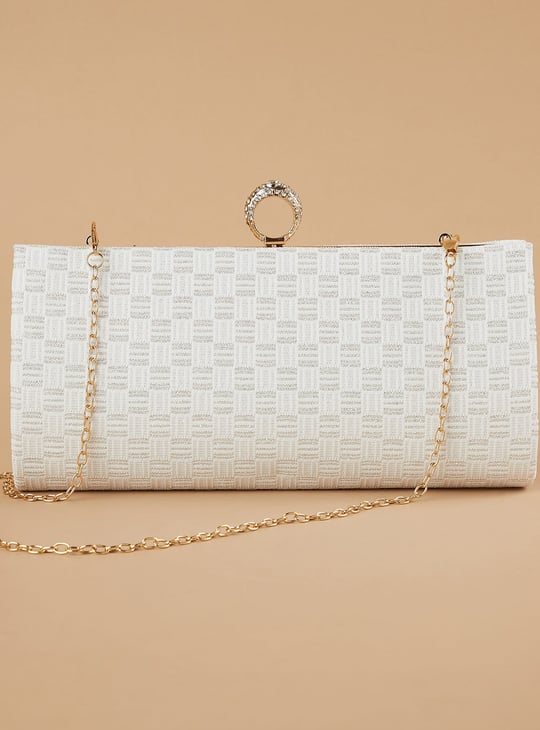 CODE Embellished Envelope Clutch