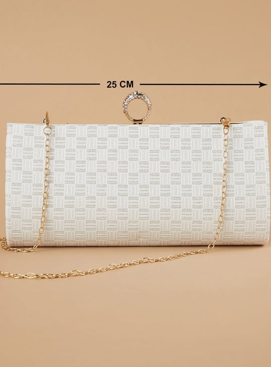 CODE Embellished Envelope Clutch