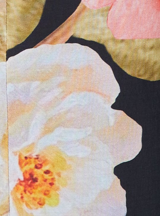 MELANGE Floral Print A-line Dress