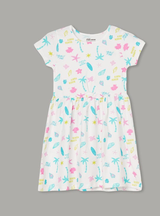 FAME FOREVER Girls Printed A-line Dress
