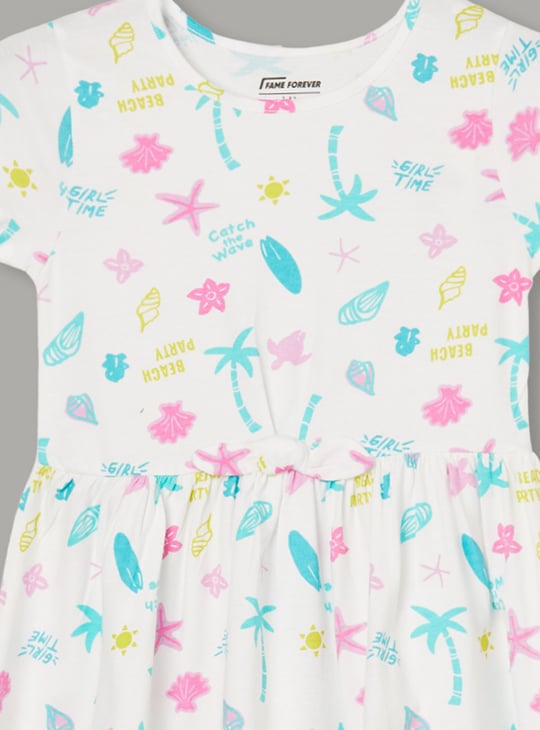 FAME FOREVER Girls Printed A-line Dress