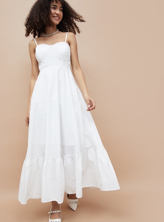 GINGER Solid Maxi Dress