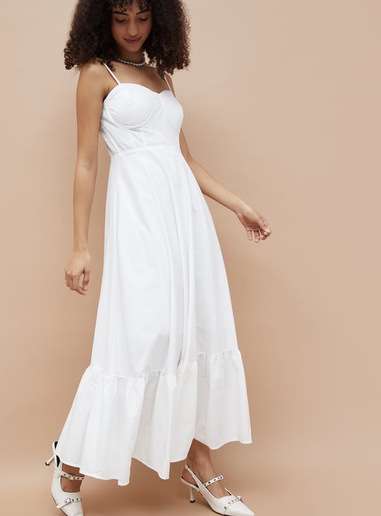 GINGER Solid Maxi Dress