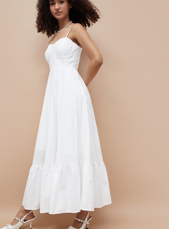 GINGER Solid Maxi Dress