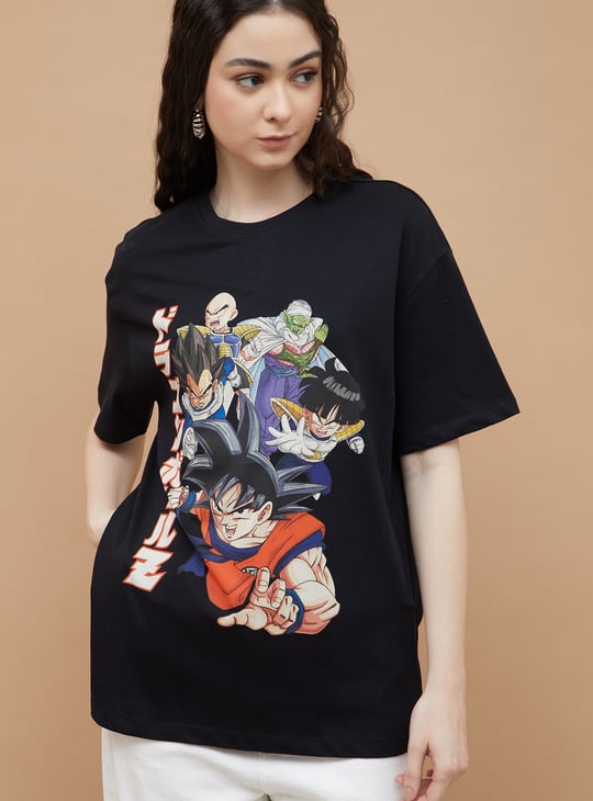 GINGER Dragon Ball Z Print T-shirt