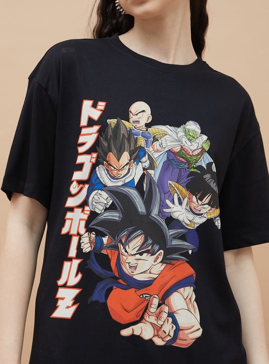 GINGER Dragon Ball Z Print T-shirt