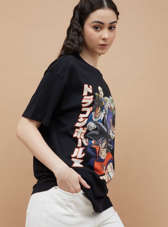 GINGER Dragon Ball Z Print T-shirt