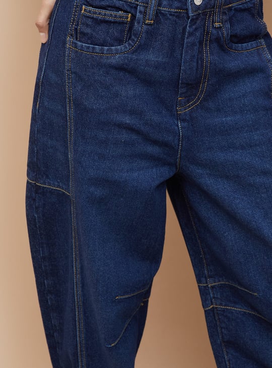 GINGER Dark Wash Baggy Fit Jeans