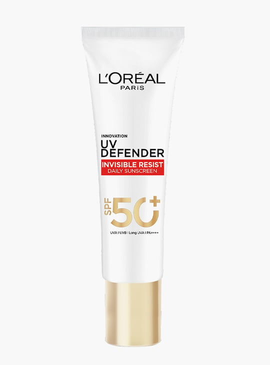 LOREAL PARIS UV Defender Invisible Resist Daily Sunscreen SPF50+ PA++++  - 30 ml