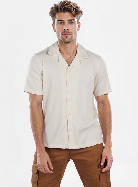 CELIO Textured Regular Fit Shirt