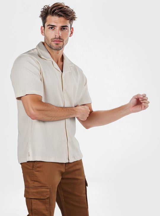 CELIO Textured Regular Fit Shirt