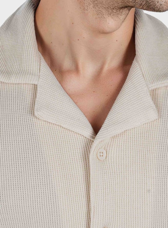 CELIO Textured Regular Fit Shirt