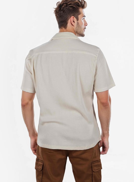 CELIO Textured Regular Fit Shirt