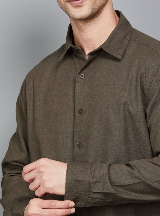 CELIO Solid Regular Fit Shirt