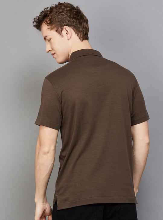 US POLO ASSN Solid Slim Fit Polo T-shirt