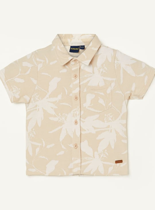JUNIORS Boys Woven Patterned Shirt
