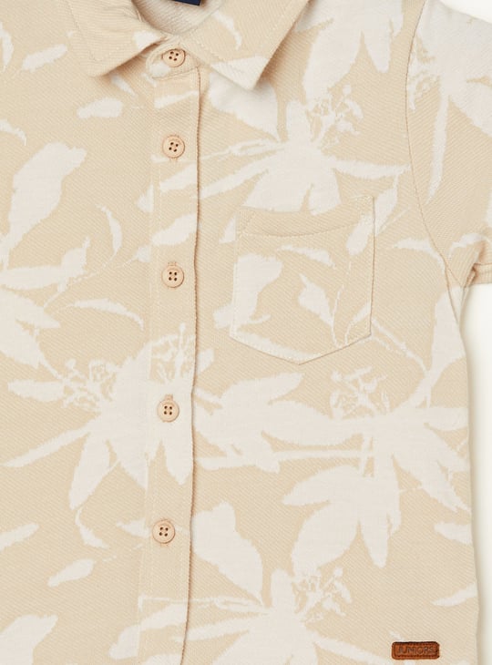 JUNIORS Boys Woven Patterned Shirt