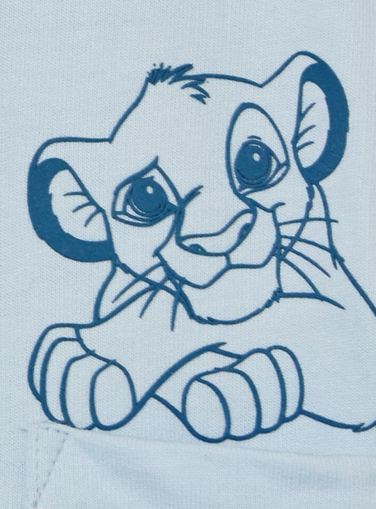 JUNIORS Boys The Lion King Print Dungarees with T-shirt